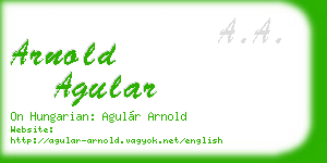 arnold agular business card