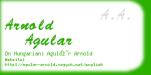 arnold agular business card